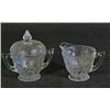 Image 2 : Clear Iris Sugar w/Lid and Creamer