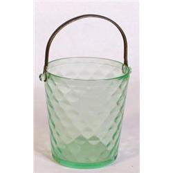 Green Depression Ice Bucket