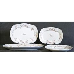 Lot 4 Johnson Bros Platters Small Chip and Hairline Cracks