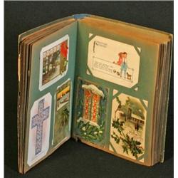 Early Scrap book full of Cards