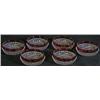Image 1 : Lot 6 Flash Ruby Bowls