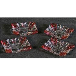 Lot 4 Flash Ruby Ashtray