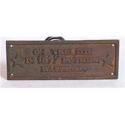 Cast Iron Sign 'On This Site'