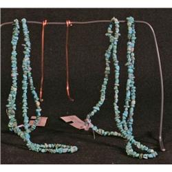 50) Turquoise Nugget Strands