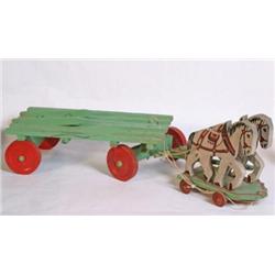 Wooden Pull Toy Horse