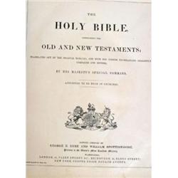 Early 1800's Family Bible Large 11'W x 13'H