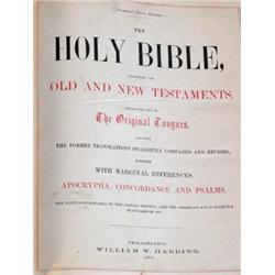 1870 Family Bible Large 10W x 12' H