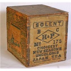 Tea Shipping Box Dated 1872