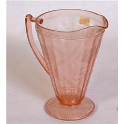 Pink Depression Pitcher Poinsettia