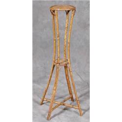 Antique Bamboo Candle Stand