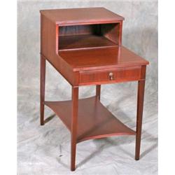 Mahogany End Table w/ Inlay