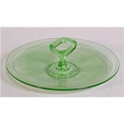 Green Depression Finger Dish