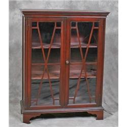 Mahogany 2 Door Bookcase