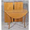 Image 2 : French Oak Ext. Drop Leaf Table w/ 2 Boards
