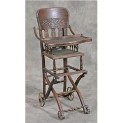Oak High Chair