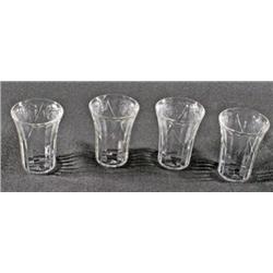 Lot 4 Royal Lace Depression Glass 2 small chips