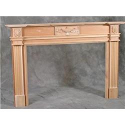 Unfinished Mahogany Mantel 81'w x 55'h opening 54'x41'H