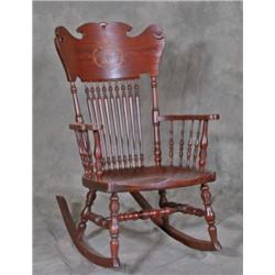 Mahogany Inlayed Rocker