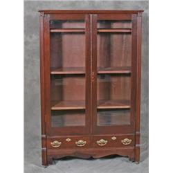 Victorian Bookcase 2 Door over 2 Drawers