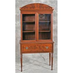 Flame Mahogany China Cabinet Sheraton Styled