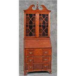 Mahogany Block Front Secetary