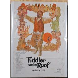 Original 27' X 40' Movie Poster 1971 Fiddler on Roof