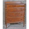 Image 1 : Walnut High Chest