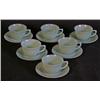 Image 1 : Jadite Fireking Lot 6 Cups and Saucer