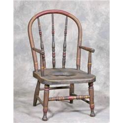 Folk Art Potty Chair