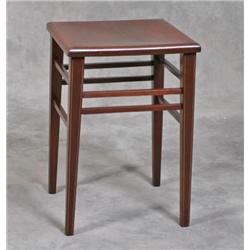 Mahogany Stool w/Pencil Inlay