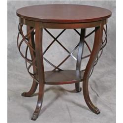 Mahogany Table w/ Basket Bottom