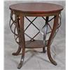 Image 2 : Mahogany Table w/ Basket Bottom