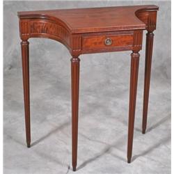 Fancy Mahogany Side Table w/One Drawer