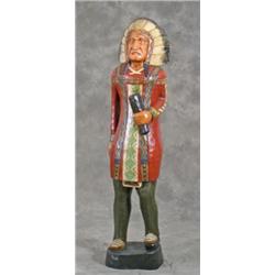 Solid Carved Wooden Indian