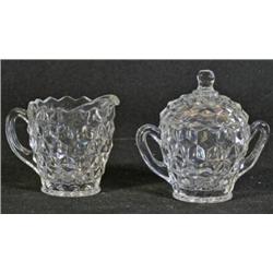 Fostoria American Cream & sugar