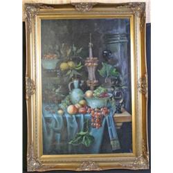 Large Still Life Oil on Canvas