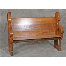 Super Oak Gothic Bench