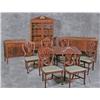 Image 2 : Nice Walnut Dinning Room Set 10pc, Table, 6 Chairs, China, Sideboard, Server