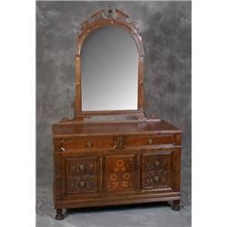 Super Walnut Dresser w/Inlay