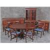 Image 2 : 10pc Mahogany Dining Room Set Table, 6 chairs, Sideboard, China Cabinet, Server