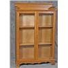Image 1 : Nice Oak 2 Door Bookcase Rope Carved Edge