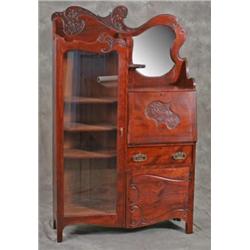 Mahogany Bookcase Secetary