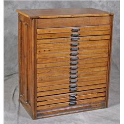 17 Drawer Type Holder Oak