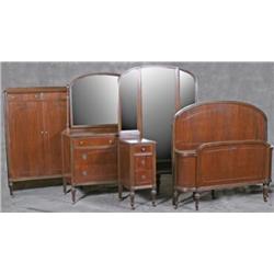 4pc Walnut Bed Room Set