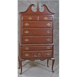 Mahogany High Boy, Queen Anne Legs, 5 over 2