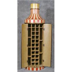 Unusual Wine Bottle Shaped Wine Rack 6' 2' Tall