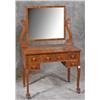 Image 2 : Walnut Vanity w/Mirror Claw Feet
