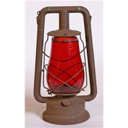 Red Globe Barn Lantern