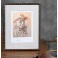Signed Artist Proof From the Estate of Chill Wills