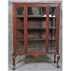 Image 1 : Mahogany Claw & Ball Footed China Cabinet w/Mirror Back
